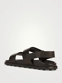 Leather Slingback Sandals