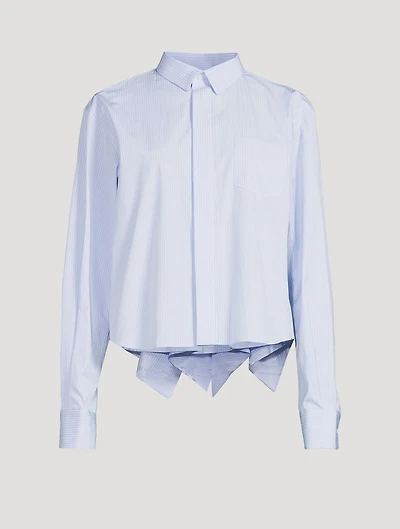 Ruffled Poplin Shirt