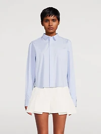 Ruffled Poplin Shirt