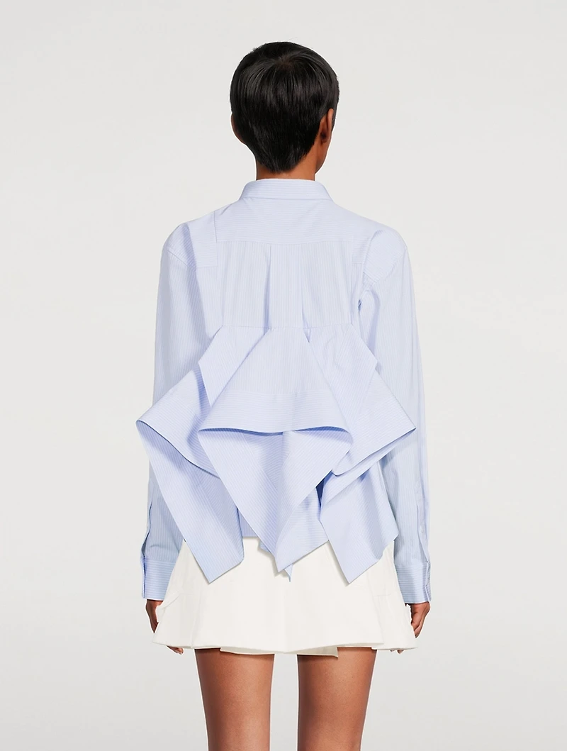 Ruffled Poplin Shirt