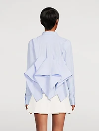 Ruffled Poplin Shirt
