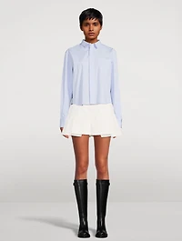 Ruffled Poplin Shirt