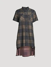 Shirt Dress Plaid Print
