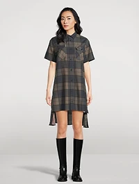 Shirt Dress Plaid Print