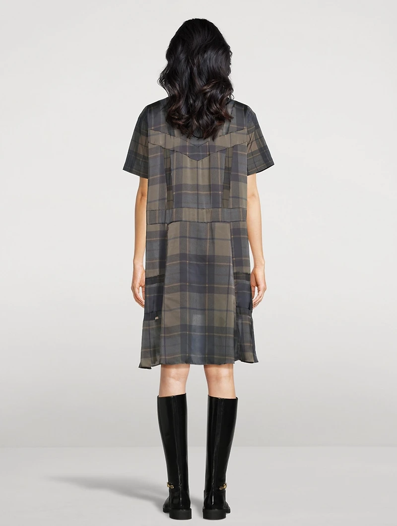 Shirt Dress Plaid Print