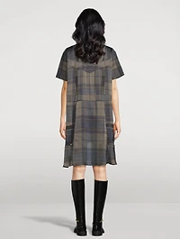Shirt Dress Plaid Print