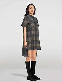Shirt Dress Plaid Print