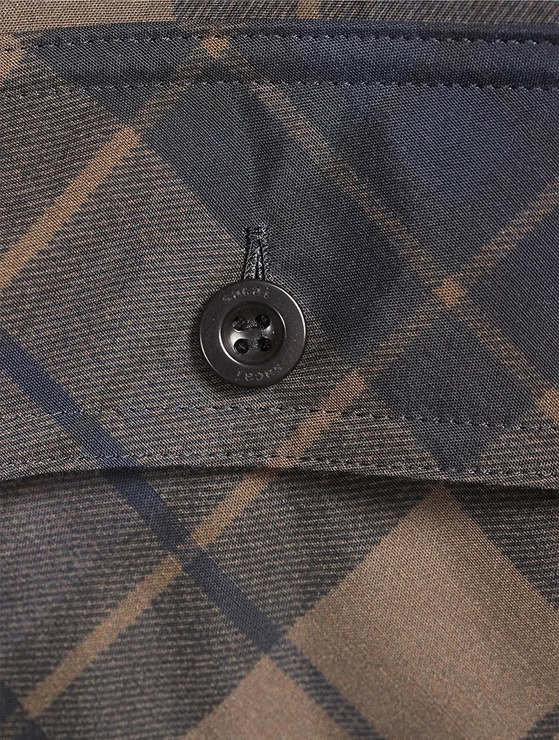 Shirt Dress Plaid Print
