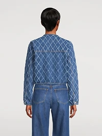 Nolita Denim Jacket Diamond Print