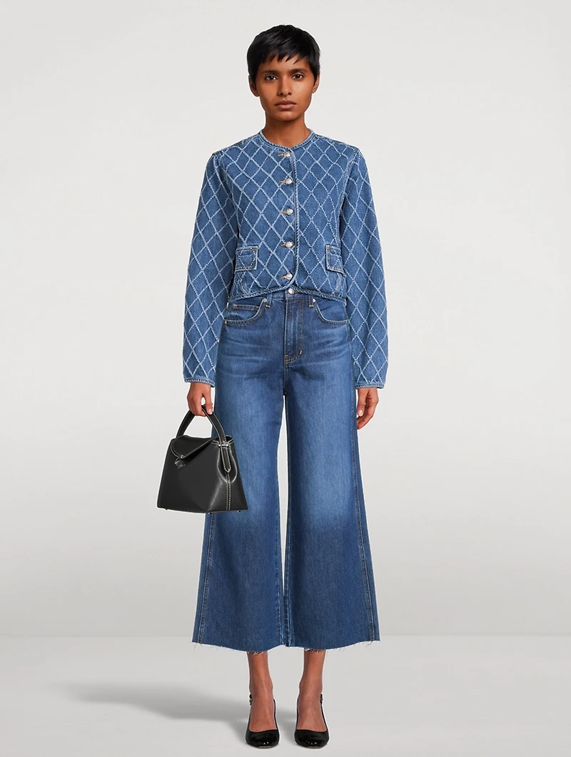 Nolita Denim Jacket Diamond Print