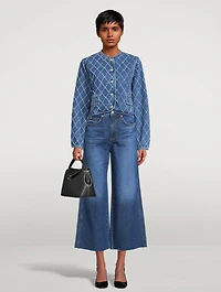 Nolita Denim Jacket Diamond Print