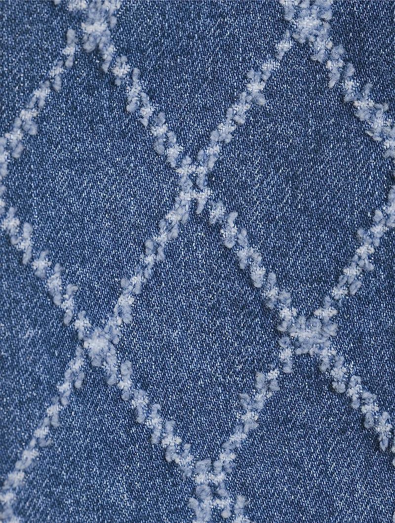 Nolita Denim Jacket Diamond Print
