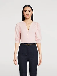 Coralee Puff-Sleeve T-Shirt