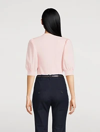 Coralee Puff-Sleeve T-Shirt