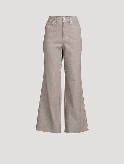 Taylor Wide-Leg Jeans Stripe Print