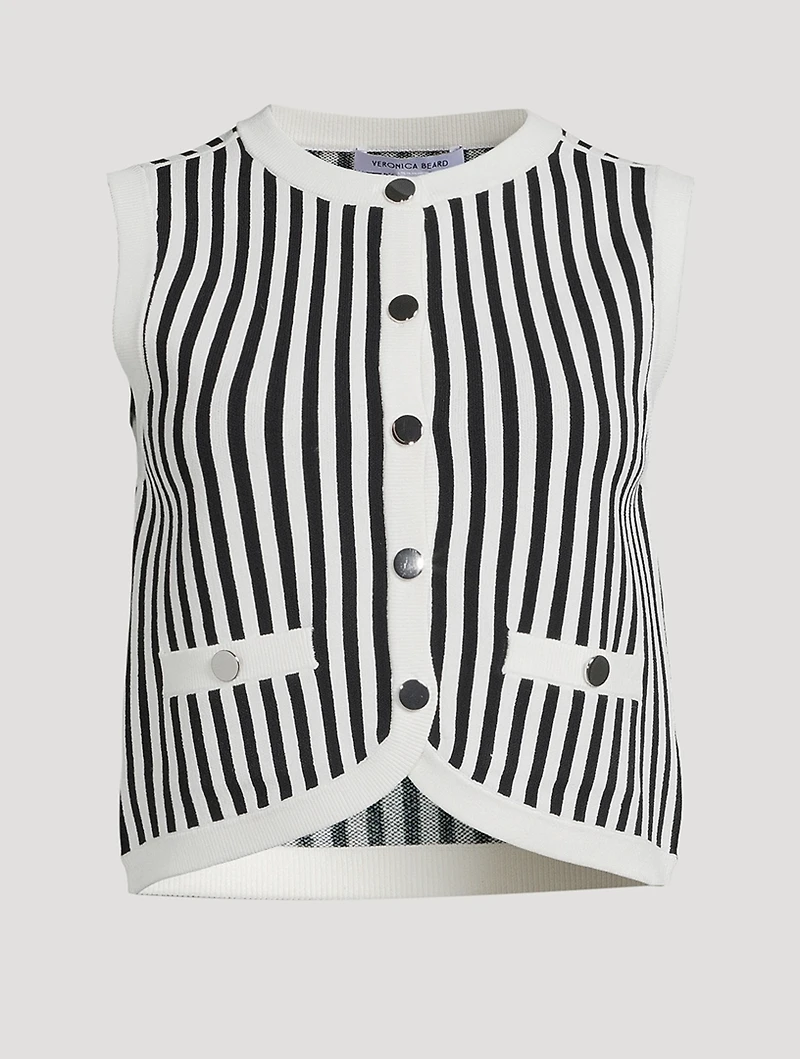 Leland Stripe Jacquard Vest