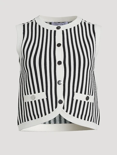 Leland Stripe Jacquard Vest