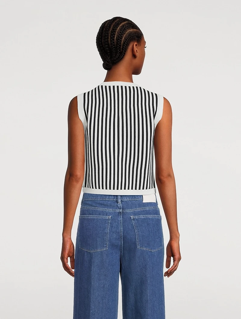 Leland Stripe Jacquard Vest