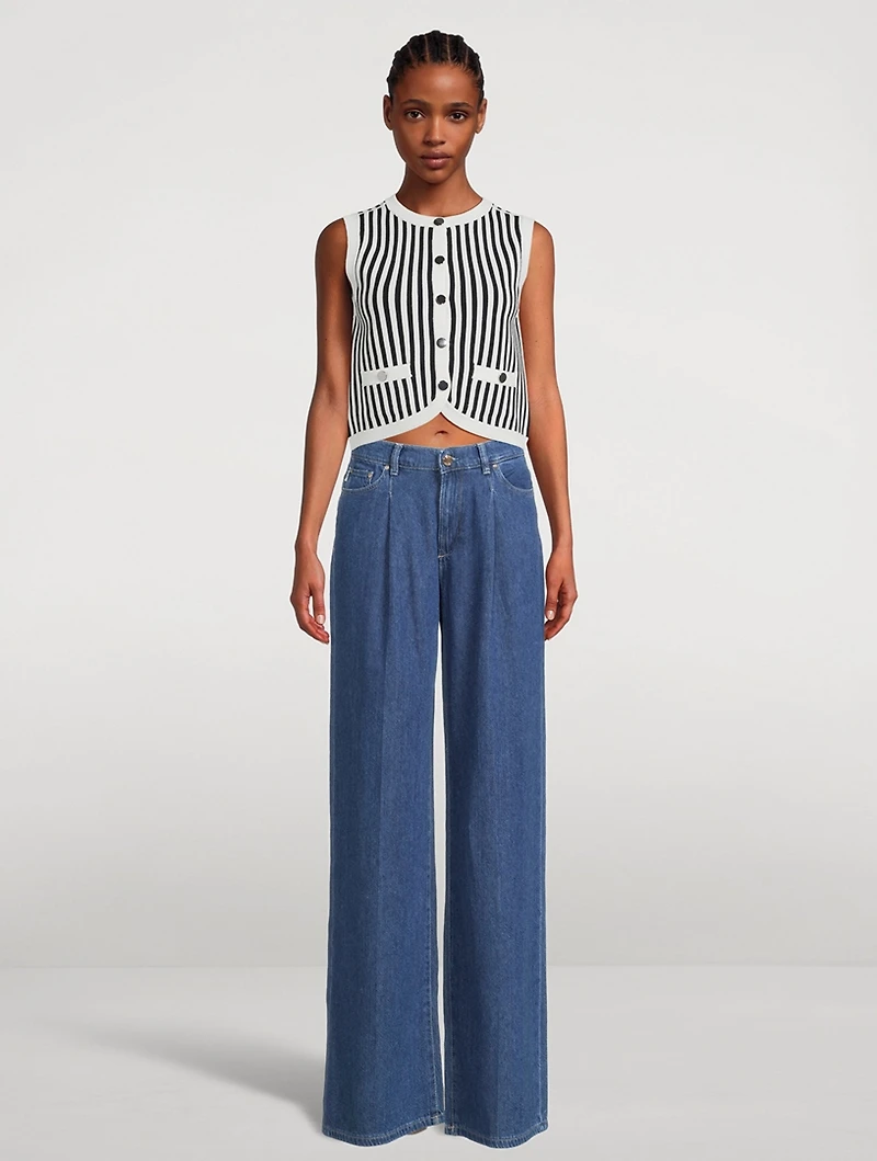 Leland Stripe Jacquard Vest