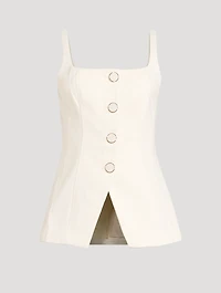 Liana Button-Front Top