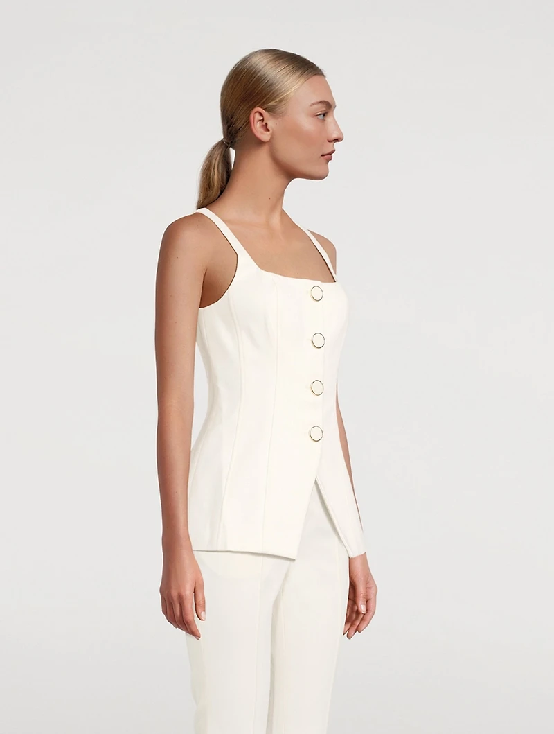 Liana Button-Front Top