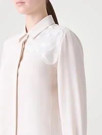 Long-Sleeve Shirt With 3D Anemone Appliqué