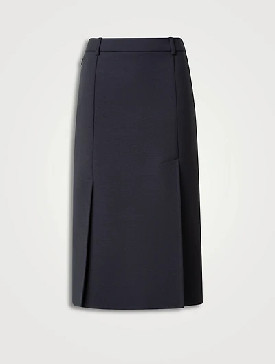 Double-Face Pencil Skirt