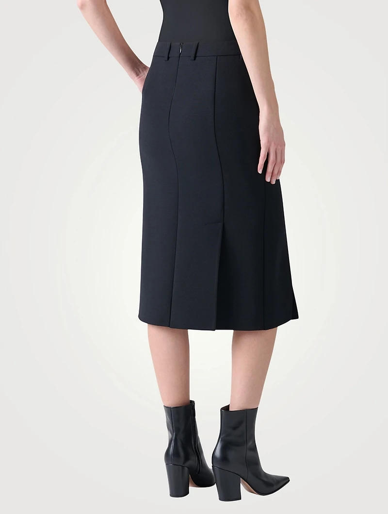 Double-Face Pencil Skirt