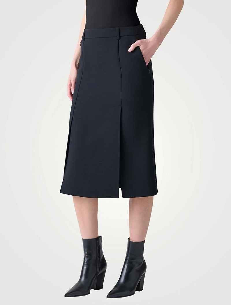 Double-Face Pencil Skirt