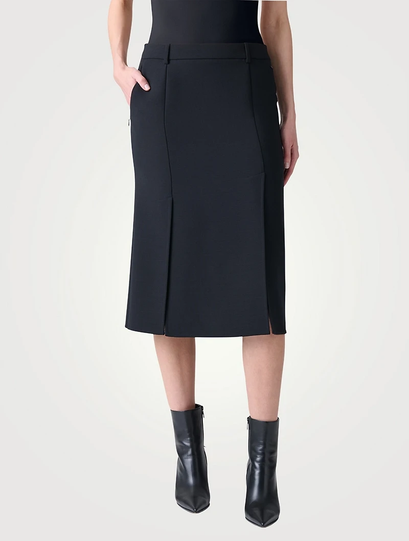 Double-Face Pencil Skirt