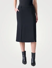 Double-Face Pencil Skirt