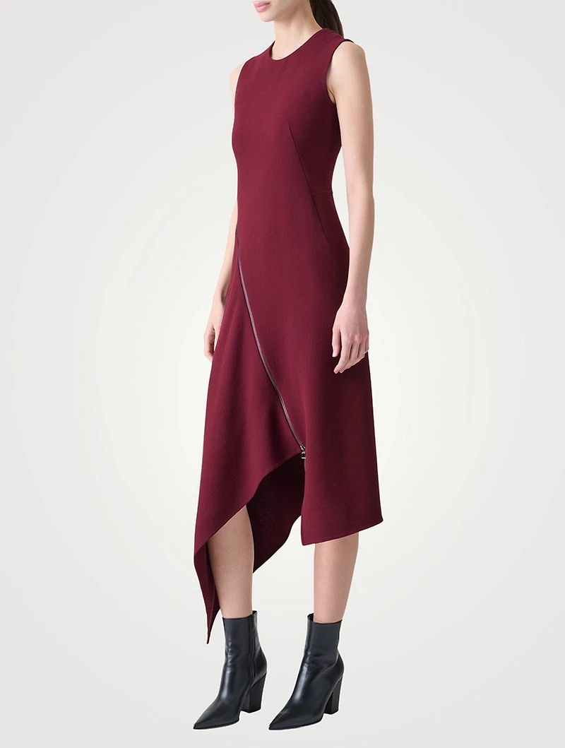 Wool Double-Face Midi Dress