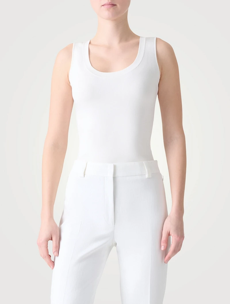 Stretch Silk Tank Top