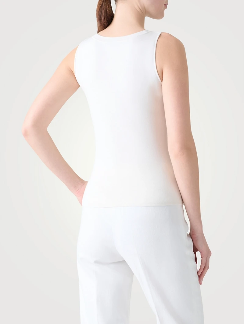 Stretch Silk Tank Top