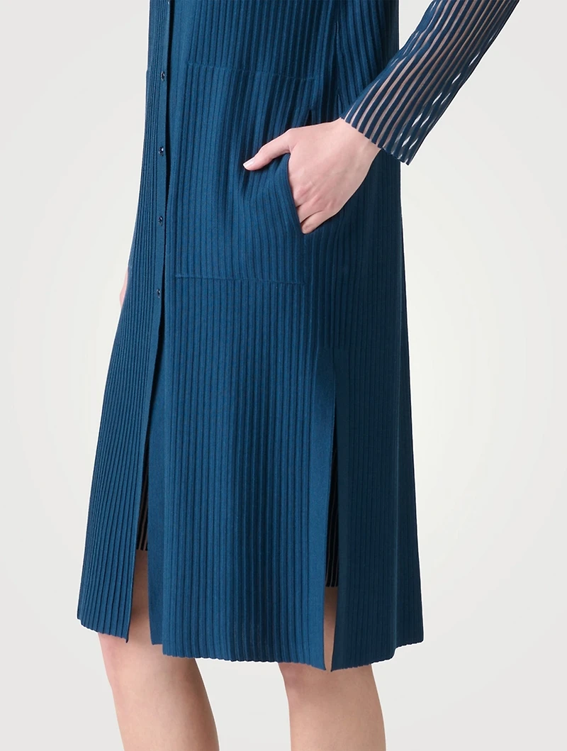 Striped Longline Cardigan