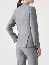 Arie Cashmere Blazer Prince Of Wales Print