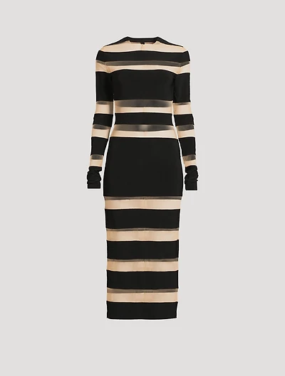 Spliced Midi Dress