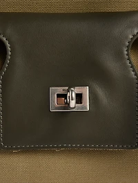 Medium Bel Air Canvas And Leather Tote Bag