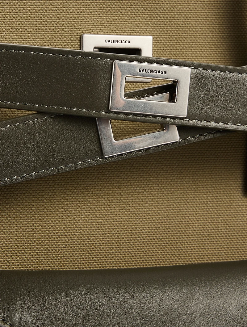 Medium Bel Air Canvas And Leather Tote Bag