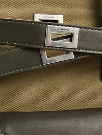 Medium Bel Air Canvas And Leather Tote Bag