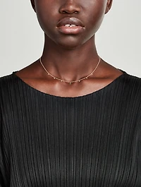 14K Gold Necklace With Diamond And Tsavorite