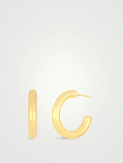 Jumbo 14K Gold Sasha Hoop Earrings