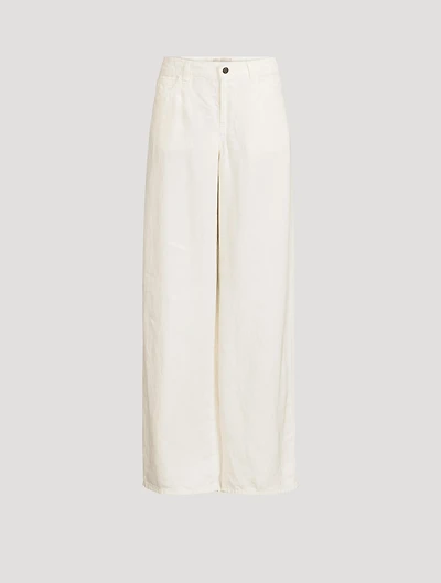 Eglitta Wide-Leg Linen Jeans