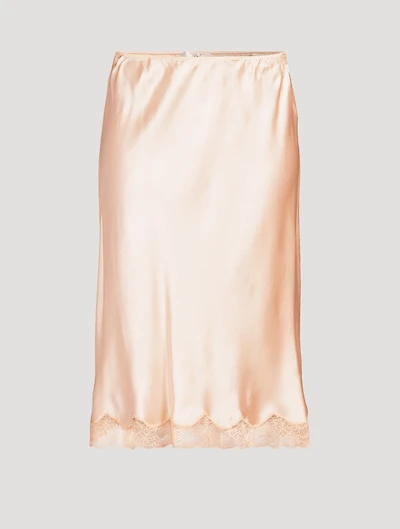 Irene Silk Slip Skirt