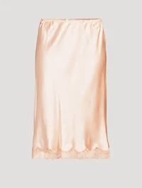 Irene Silk Slip Skirt