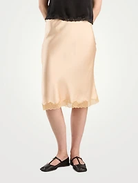 Irene Silk Slip Skirt