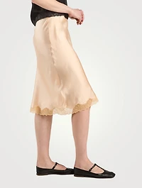 Irene Silk Slip Skirt