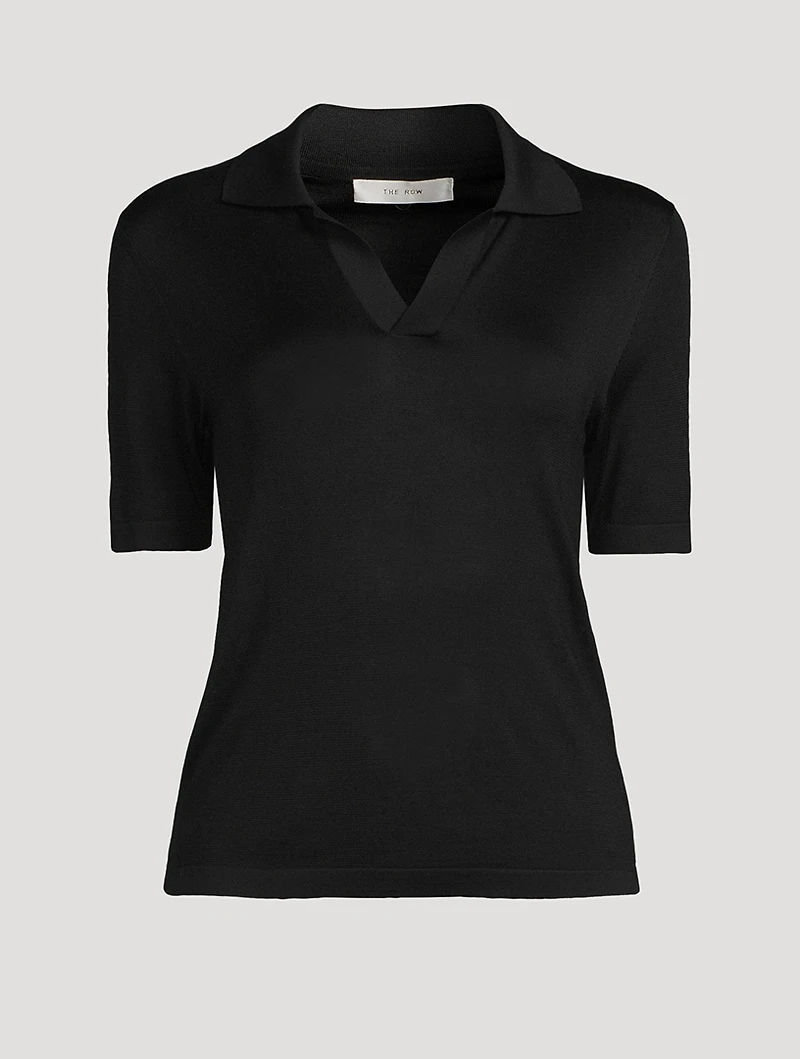 Juliana Silk Polo Shirt