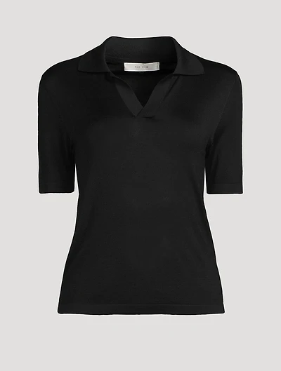 Juliana Silk Polo Shirt