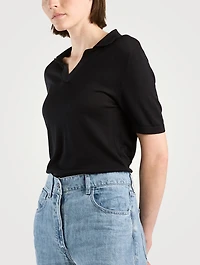 Juliana Silk Polo Shirt